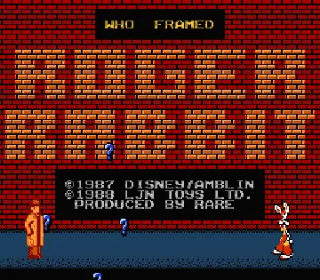 Who Framed Roger Rabbit (USA) screen shot title